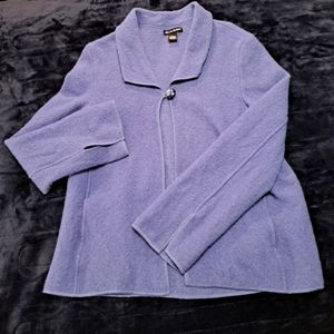 Alexandra Bartlett 100% wool sweater jacket size L